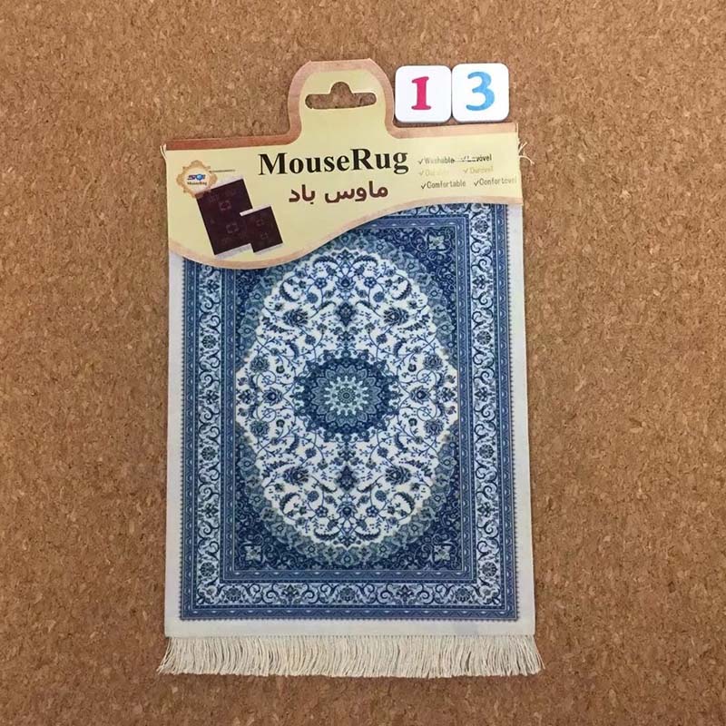 Persian style tassel carpet mouse pad