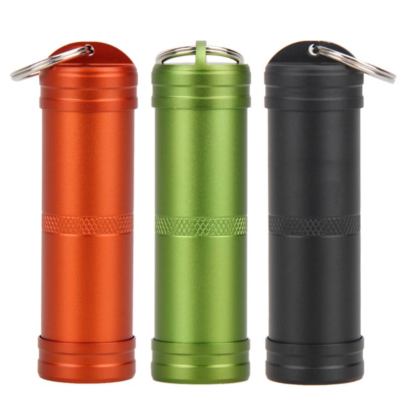 Portable aluminum alloy waterproof pill box