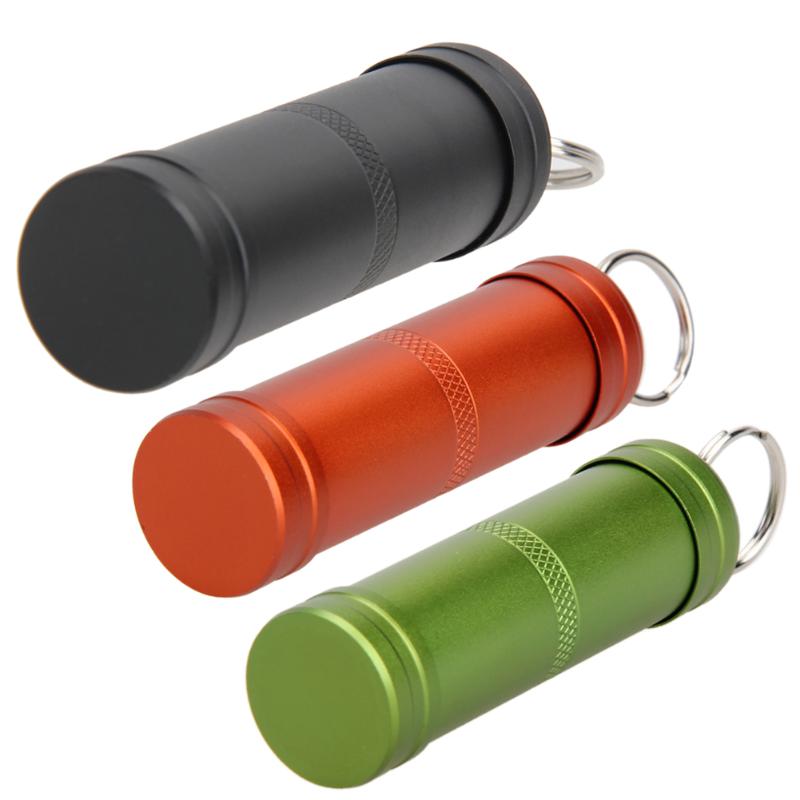 Portable aluminum alloy waterproof pill box