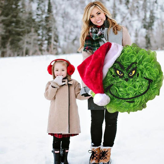 Christmas Wreath Grinch Front Door