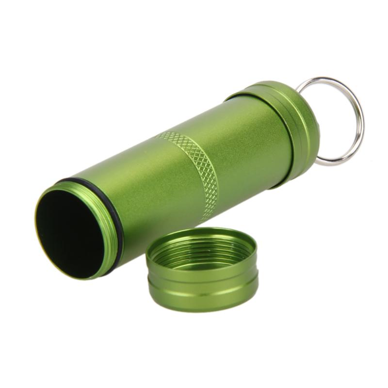 Portable aluminum alloy waterproof pill box