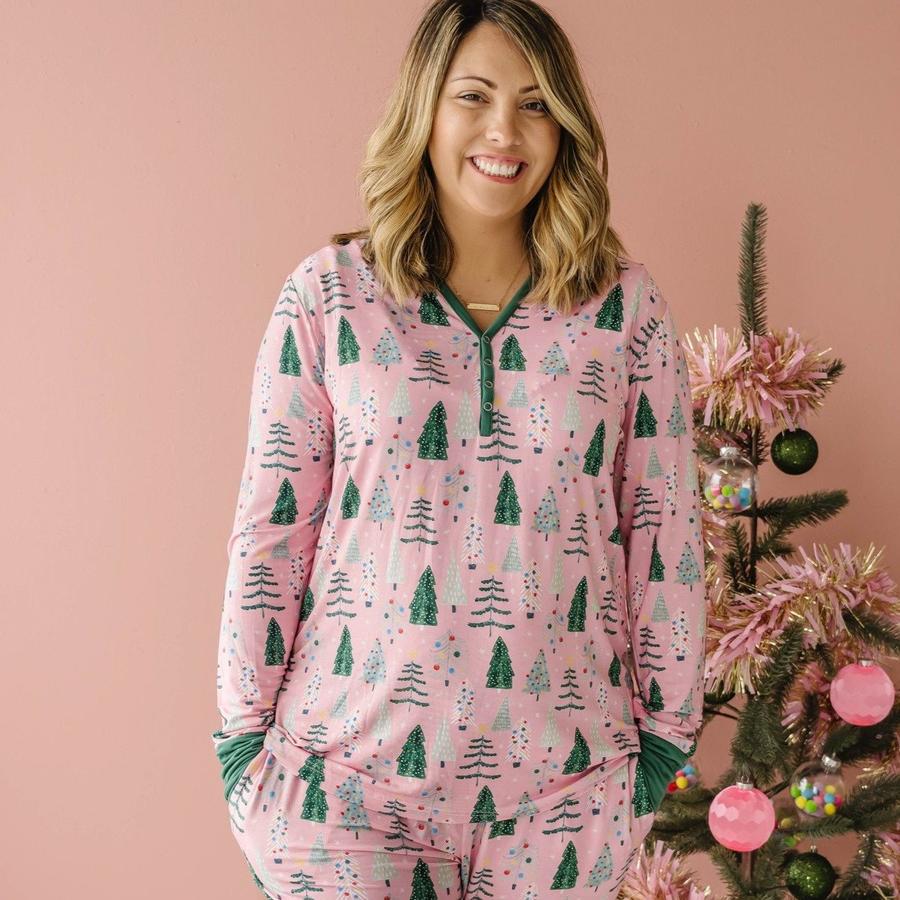 European And American Christmas Parent Child Set Printed Homewear Pajamas Two Piece Set