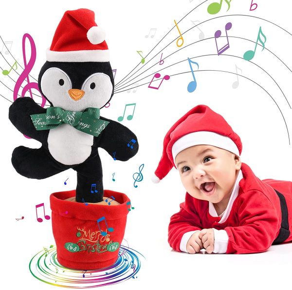 Dancing Christmas Toys Funny Tree Repeat Talking  Electronic Plush Toys Can Sing Record Lighten Early Education Funny Gift Christmas