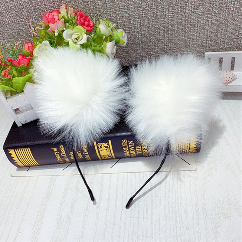 Plush Bell Kitty Cat Ears Headdress