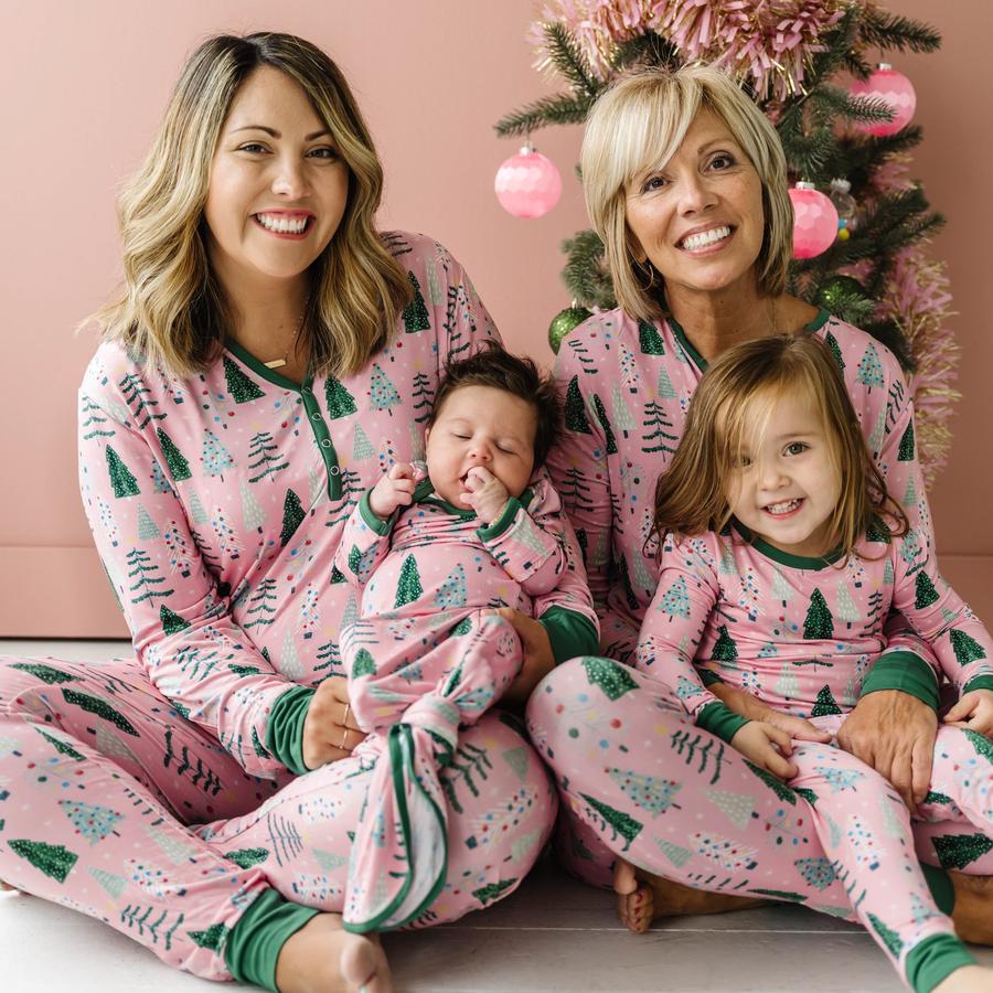 European And American Christmas Parent Child Set Printed Homewear Pajamas Two Piece Set