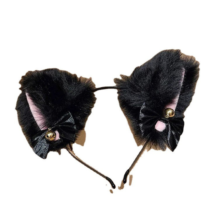 Plush Bell Kitty Cat Ears Headdress