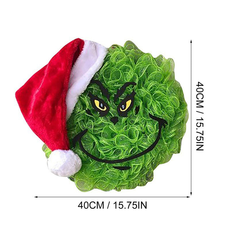 Christmas Wreath Grinch Front Door