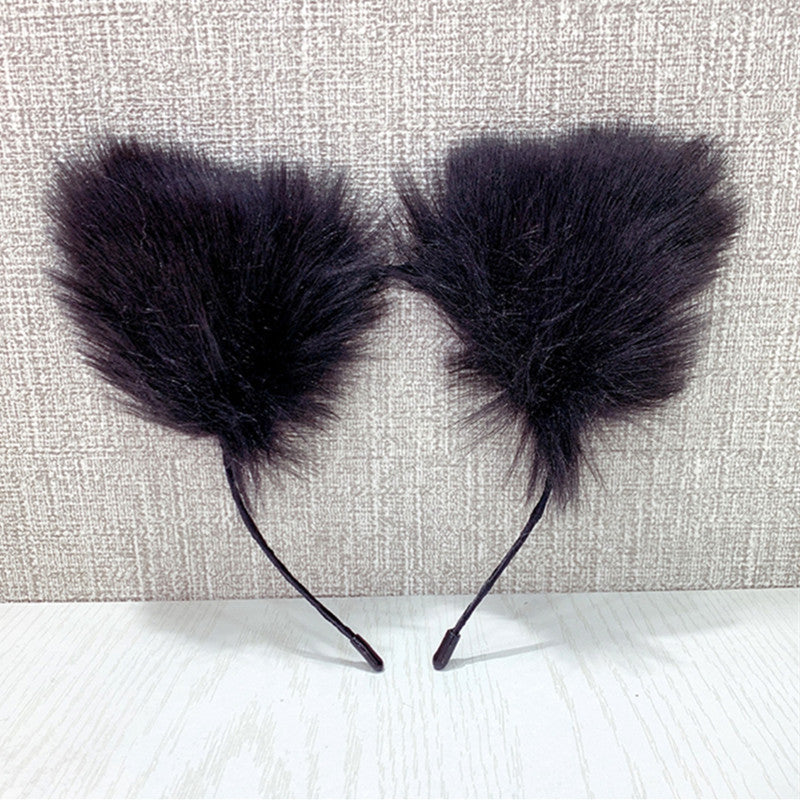 Plush Bell Kitty Cat Ears Headdress